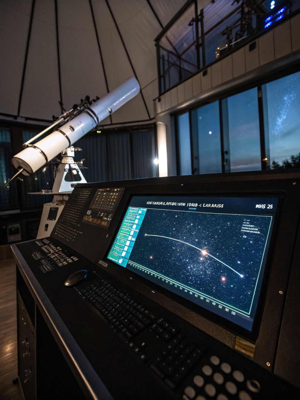 16-inch research optical telescope and dome aperture