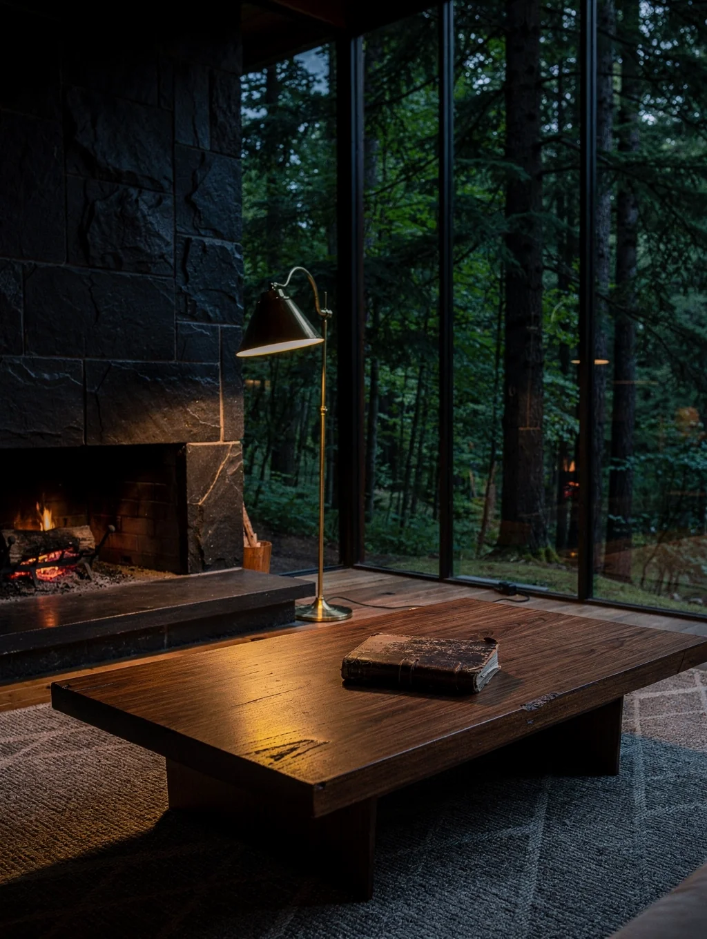 Rustic bed and breakfast accommodation lounge
