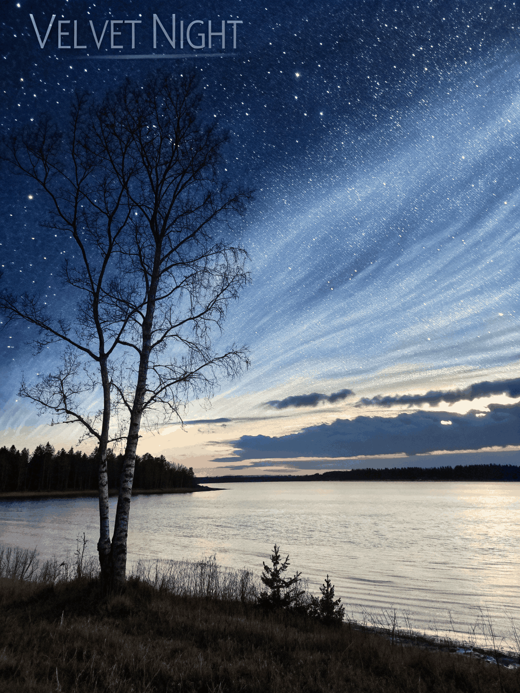 Contemplative celestial artwork by Merril Sana reflecting inner landscape and cosmic resonance