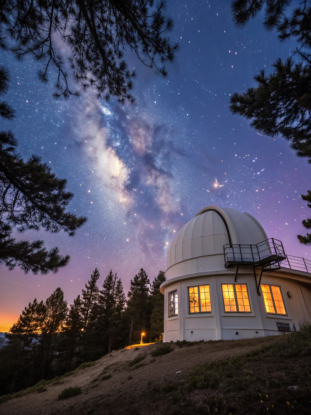 Deep night sky and celestial nebula captured at Skywatch Observatory